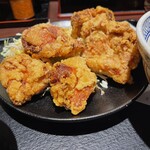 吉野家 - から揚げ定食(おかず特盛)＋玉子