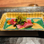 きう - 富田黒牛もも、ハラペーニョソース