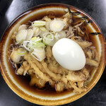Samugawa Soba - 天ぷらそば（450円）＋ゆで卵（50円）