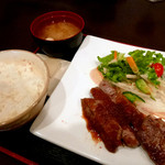Shunsai Kanon - ランチのひとくちステーキ定食　￥1,400