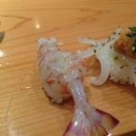 さっと湯通しした海老