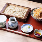 A Mini Ten-don (tempura rice bowl) set