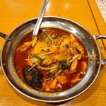 興口福 - 魚の四川風煮込み　具は白身魚です　これにライス・スープ・漬物・杏仁豆腐が付いて税込600円