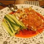 中国四川酒家 蔓山 - 棒棒鶏。。。ピリ辛旨し！