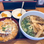 手打ちうどんおだまき - ミニかつ丼 650円