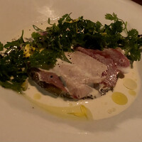 TRATTORIA CREATTA - 前菜のホロホロ鳥と鴨胸肉のカルパッチョ