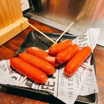 Hachijuu En Yakitori Semmon No Bunaga - 赤ウインナー　300円