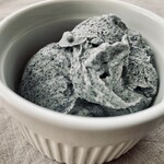 black sesame ice cream