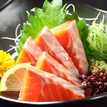 Salmon sashimi