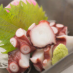 Octopus sashimi