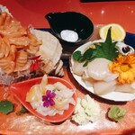 創作Dining Sushi　きくち - 赤貝　石垣貝　ホタテ