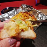 創作Dining Sushi　きくち - 焼きウニとカマンベール仕立て　ワサビを乗せ