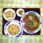 華紋 - 中華料理 華紋 半チャンラーメン800円[オナーズガーデン松岡編]