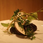 RISTORANTE IL NODO - 森の名工 楠本さんの椎茸 畑の野草 春菊 ラルドアップ