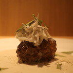 164752058 - 旬の菊芋 材木座海岸もんざ丸さんのシラス 中戸川さんのカレーリーフアップ