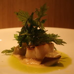 RISTORANTE IL NODO - 渡辺農園 芋煮会 ホタテ ヨモギ 八木下さんの青日向夏アップ