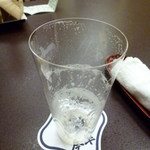 人形町今半 - ビールグラスの薄さと軽さに感動
