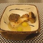 日本料理 晴山 - 2012.12.22）鰆、下仁田ねぎソースとごぼう