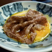 人形町今半 名古屋ミッドランドスクエア店 - すき焼き極上肉の仕上がり