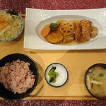 Gokoku - 白身魚と野菜の健康黒酢あんかけ定食（税込）1,309円