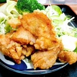 麺屋 やな蔵 - セットの阿波尾鶏唐揚げ