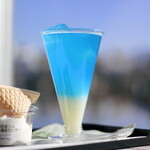 カフェ&ショップ スプリング - 富士山ソーダ。アイスセット。