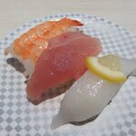 魚べい - 冬のこだわり3貫（110円）