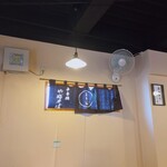 吾妻橋 やぶそば - 採光窓に暖簾