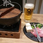 魚虎 - お通しの ブリしゃぶ ❤️肉厚 (*≧∀≦*) 旨し