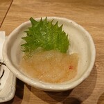 魚虎 - 名前忘れた(>_<)貝の塩辛 メチャ変わってて旨かった(*≧∀≦*)❤️