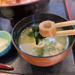 魚亭 菊や - 味噌汁の具材
