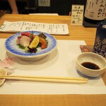 さか本 鮨 - お造り ＆ 秋鹿 純米吟醸 秋出し