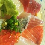 幸喜寿し - ランチの刺身定食でこのボリューム。