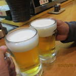 活魚割烹 赤坂 - 締めた後は下で飲み直しを・・