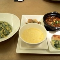 天厨菜館 銀座店 - ほうれん草チャーハンセット