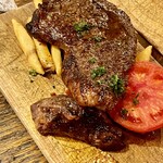 Toukyou Bucchazu Okachi Biara Bo - 肉とビールの店なので肉も頼んでみました