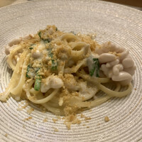prospero - ★パスタ1   北海道白子とアンチョビ・ほうれん草リングイネ