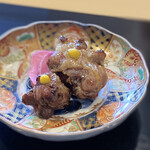 割烹 渡辺 - 鴨ももをカブとともに食感を楽しむ