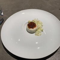 SHIROIYA the RESTAURANT - 群馬県産虹鱒　ギンヒカリのカリフラワームース　ます子とキャビア添え