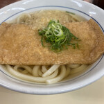 麺乃庄つるまる饂飩 - きつねうどんは330円