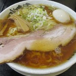 食堂 はせ川 - 醤油らーめん（紅花たまご）大盛 1,200円