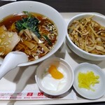 オリジナルラーメンの店 まんみ - 肉細切掛けご飯セット