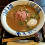 青龍居 - 有馬ラーメン 1300円 (追加で温泉卵トッピング 120円)