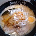 らあめん花月嵐 - 塩ラーメン大盛麺固めシャキねぎトッピング