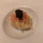 ポンテ デル ピアット - 甘エビ カリフラワー キャビア 冷製スパゲッティーニ