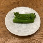 鮨おばな - アスパラ菜