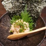 寿司居酒屋 まるがまる - なめろう224,5㌘　500円