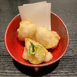酒肴や 又左衛門 - 虎河豚白子天ぷら