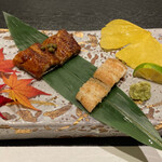 酒肴や 又左衛門 - 三河産うなぎの源平焼き