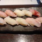 寿司居酒屋 まるがまる - 金目鯛51,5㌘　ヒラメ47,5㌘　メダイ25㌘　タチウオ24㌘　アカハタ51,5㌘　甘鯛52㌘